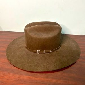 Ariat 2X Size 7 1/2 - 7 5/8 Premium Wool Chocolate Brown Cowboy Hat (XL)